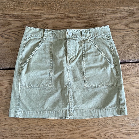 Madewell casual cotton skirt with pockets - Picture 1 of 2